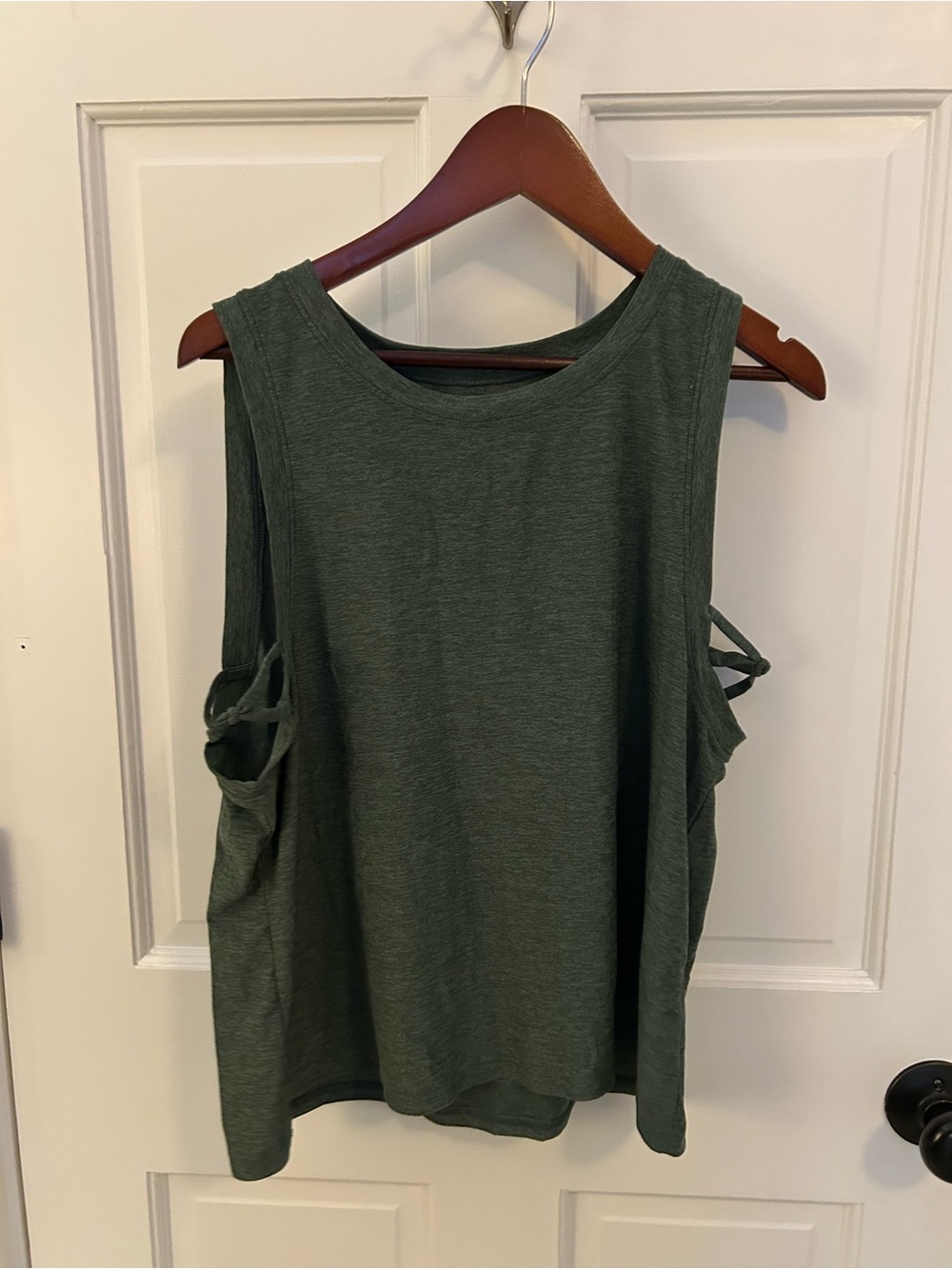 Beyond Yoga Forest Green Strappy Muscle Tank